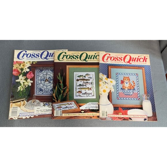 Cross Quick Magazine Lot - Easy Projects For Cross Stitch Lovers 1989 - Picture 1 of 5